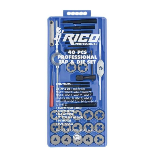 005-RC3240 Rico 40 Parça Pafta Kılavuz Seti 005-RC3240 Rico 40 Parça Pafta Kılavuz Seti